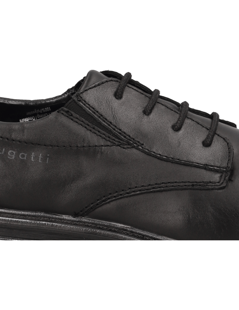 BUGATTI-elegantná-šnurovacia-obuv-čierna