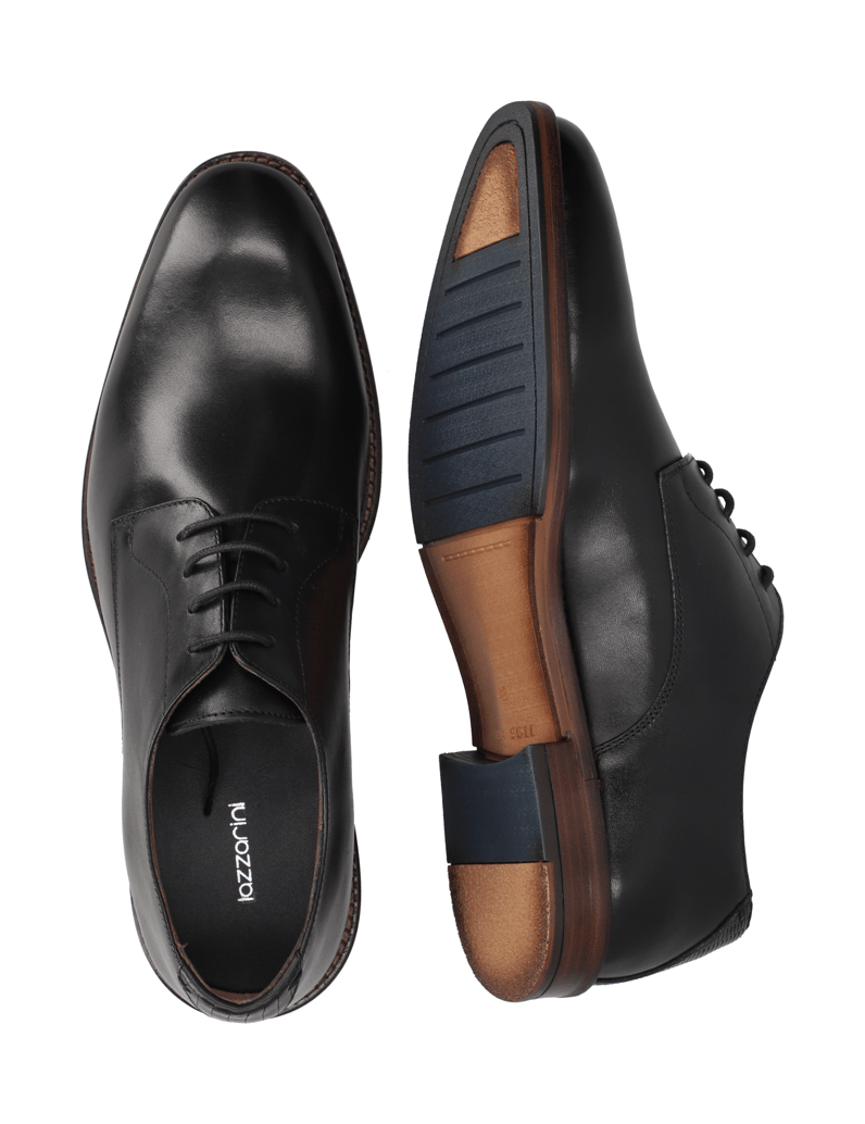 Lazzarini-elegantná-šnurovacia-obuv-čierna