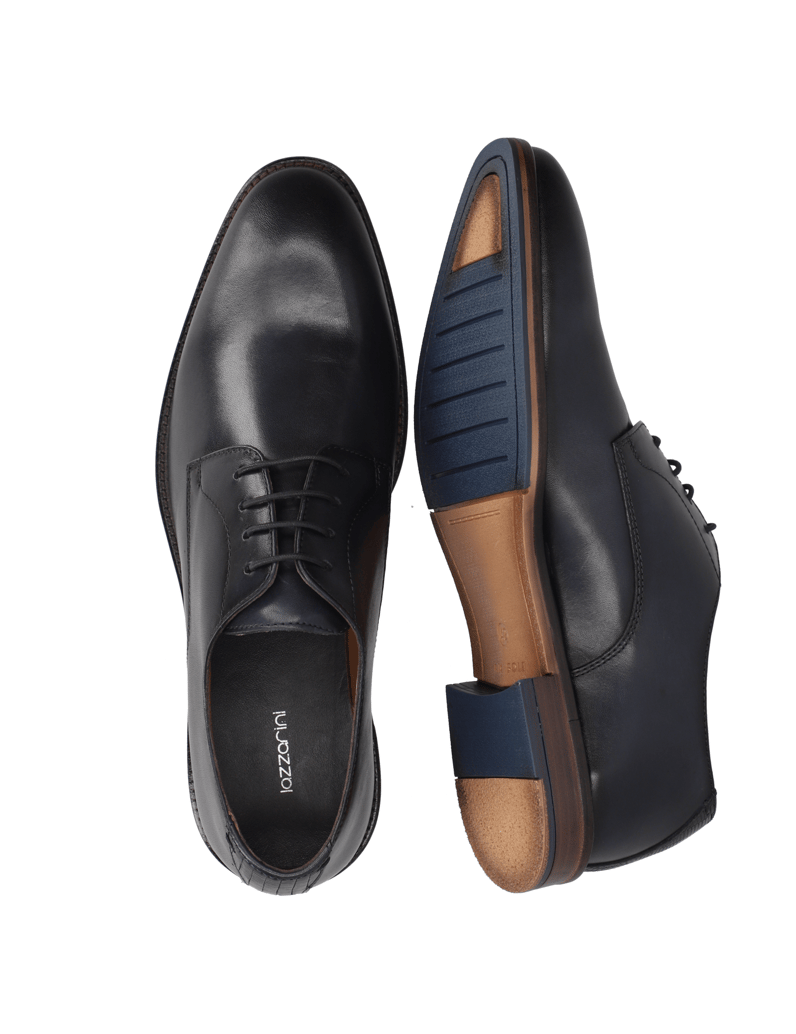 Lazzarini-elegantná-šnurovacia-obuv-čierna