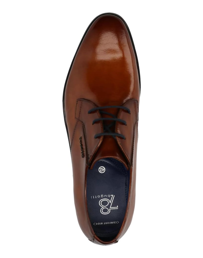 BUGATTI-Schnürer-elegant-cognac