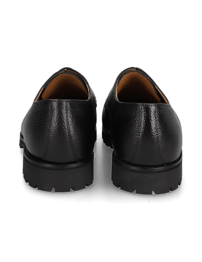 Kalman-&-Kalman-Scotchgrain-Leder-Schnürer-elegant-černá