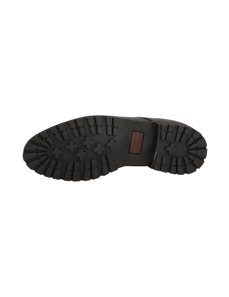 Kalman-&-Kalman-Scotchgrain-Leder-Schnürer-elegant-černá