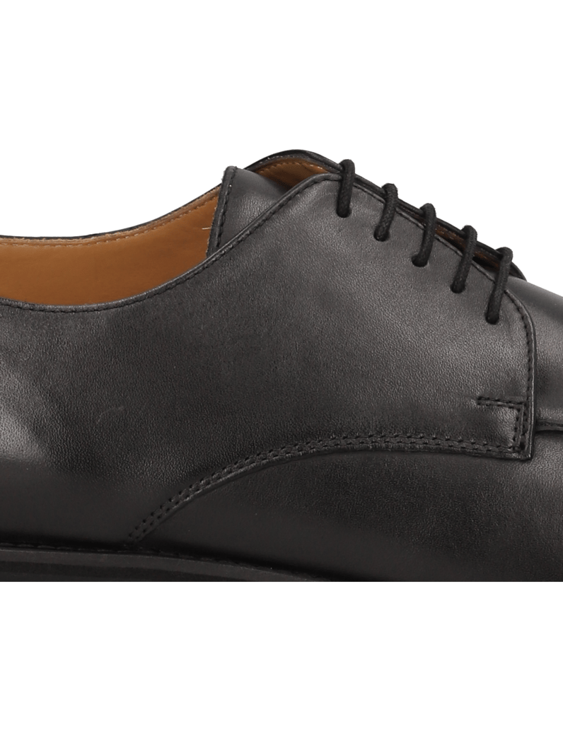 Kalman-&-Kalman-Glattleder-Eleganter-Schnürer-schwarz