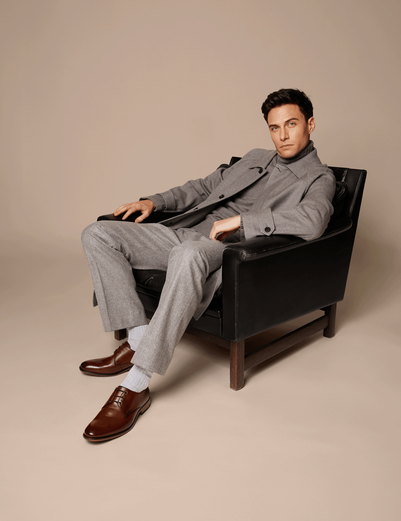 Lazzarini-Glattleder-Schnürer-elegant-schwarz