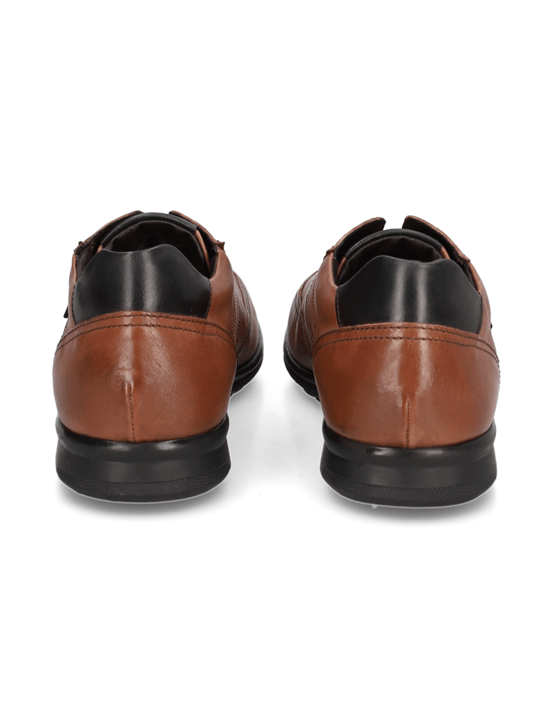 Lazzarini-Glattleder-Schnürer-sportiv-schwarz