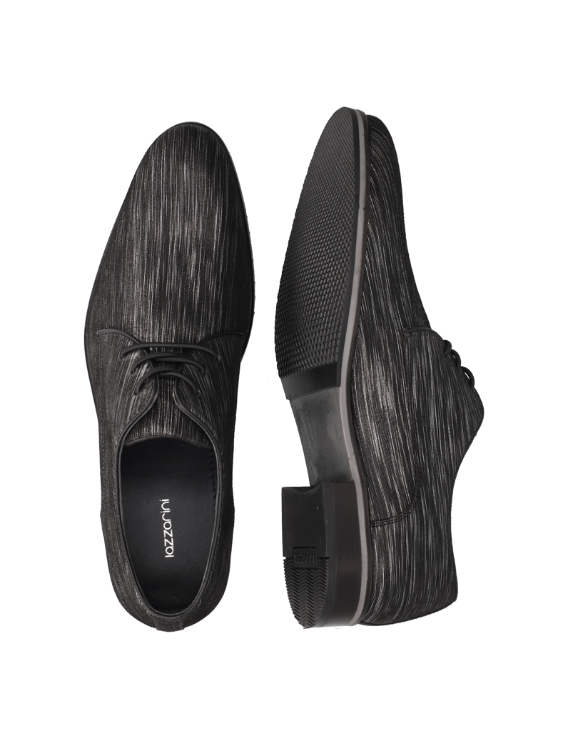 Lazzarini-čevlji-na-vezalke-črna