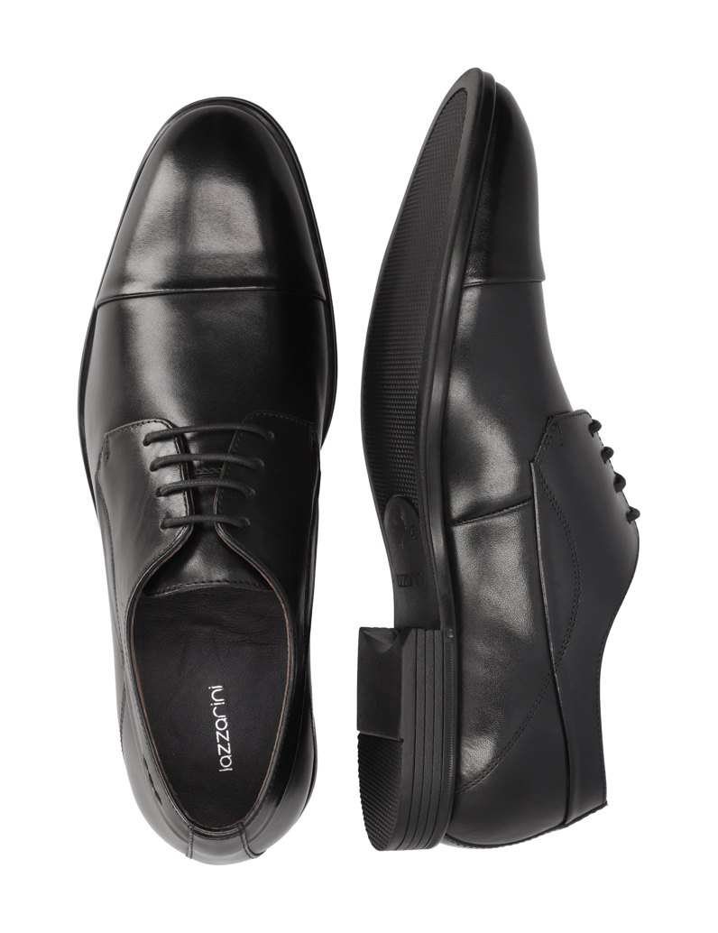 Lazzarini-hladká-kůže-elegantní-polobotky-černá