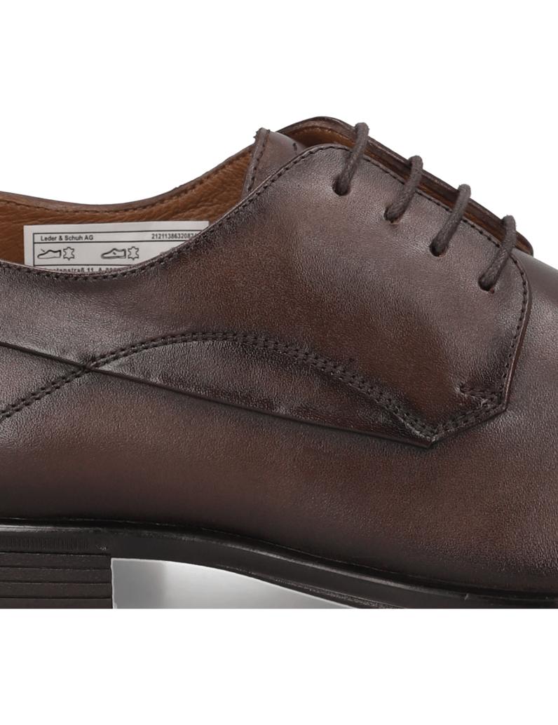 Lazzarini-gladko-usnje-čevlji-na-vezalke-črna