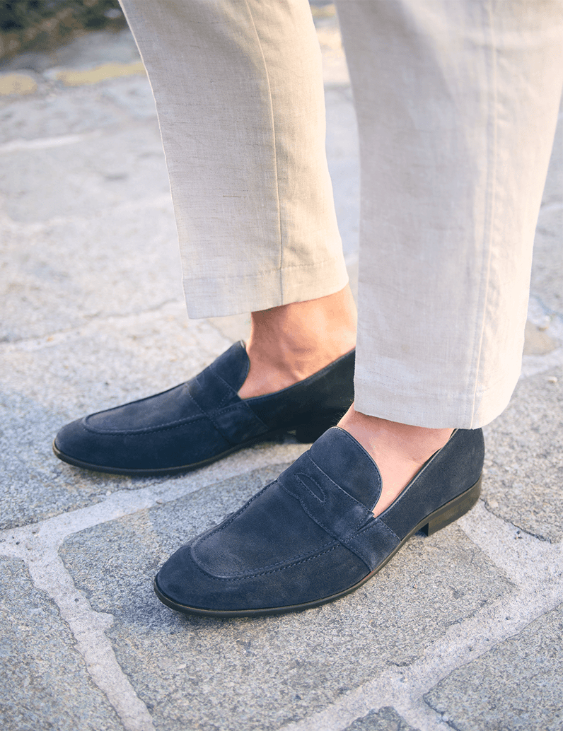 Lazzarini-Veloursleder-Slipper