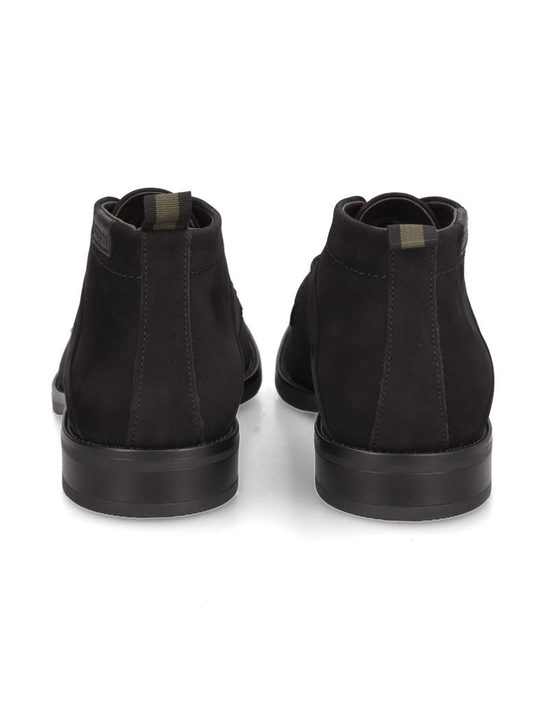 Lazzarini-Nubukleder-Boot-schwarz