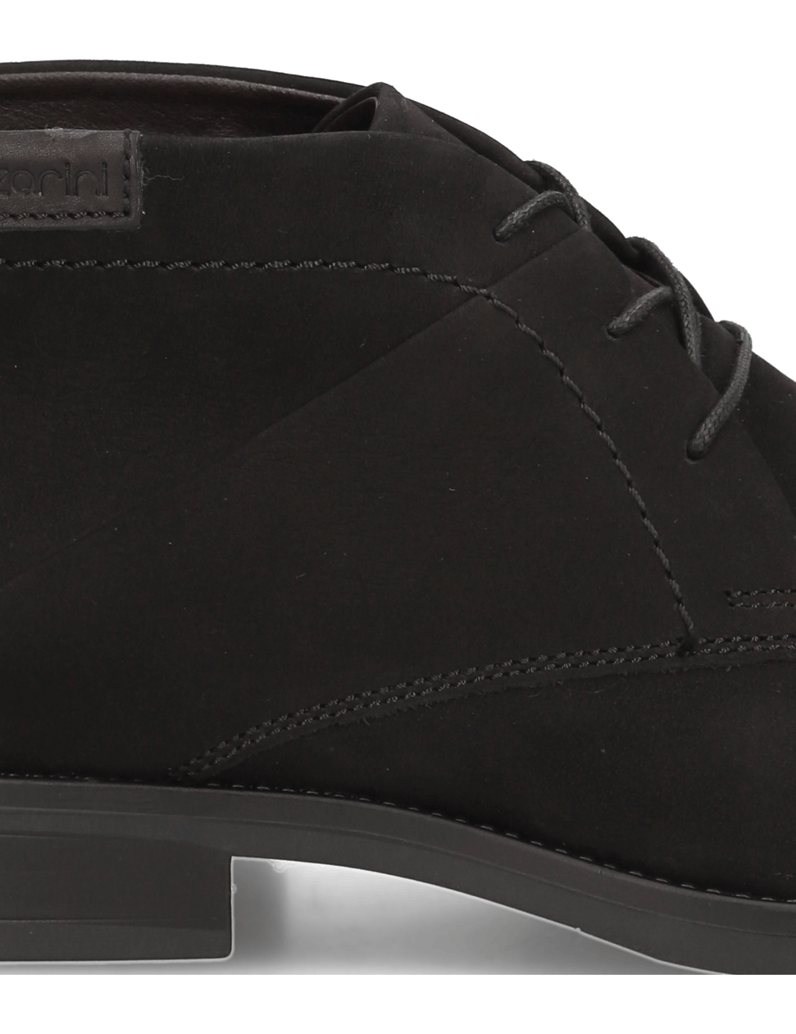 Lazzarini-Nubukleder-Boot-schwarz