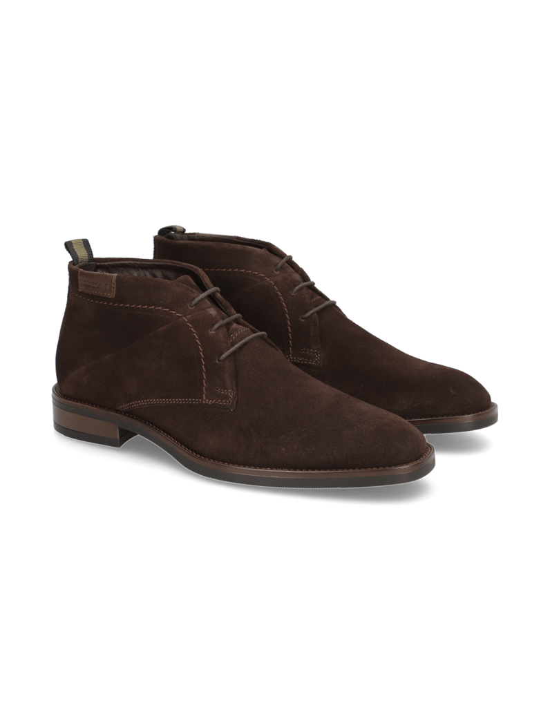 Lazzarini-Veloursleder-Boot-črna