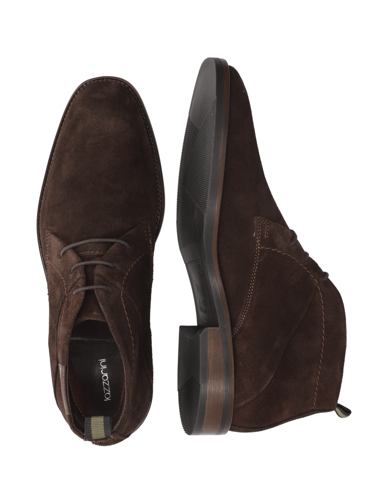 Lazzarini-Veloursleder-Boot-črna