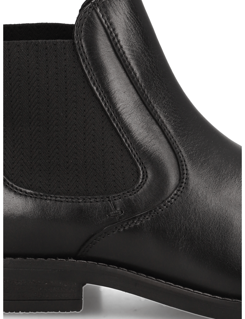 Lazzarini-Glattleder-Chelsea-Boot-schwarz