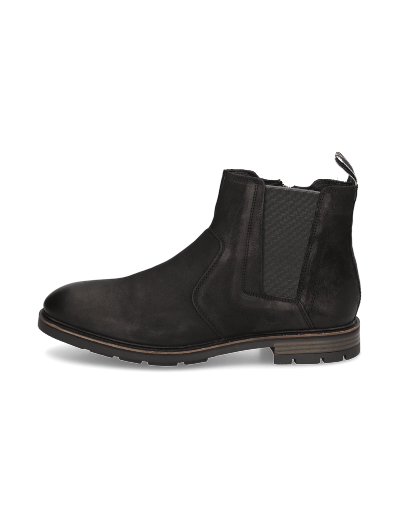 Lazzarini-Nubukleder-Chelsea-Boot-schwarz