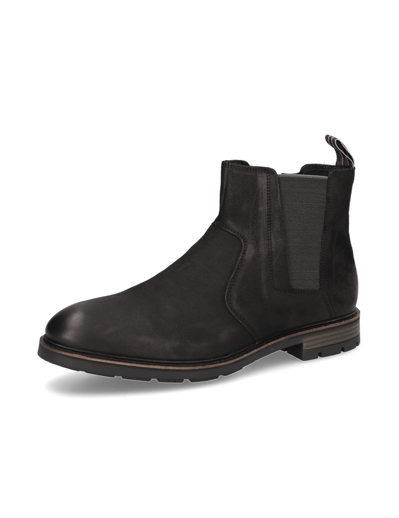 Lazzarini-Nubukleder-Chelsea-Boot-schwarz