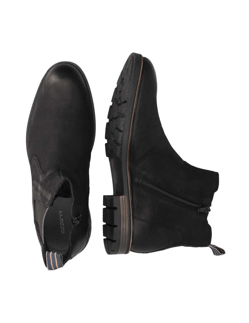 Lazzarini-Nubukleder-Chelsea-Boot-schwarz