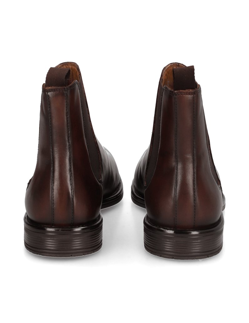 Lazzarini-Glattleder-Chelsea-Boot-braun