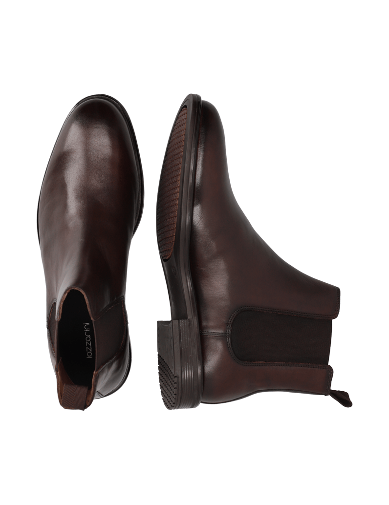 Lazzarini-Glattleder-Chelsea-Boot-braun