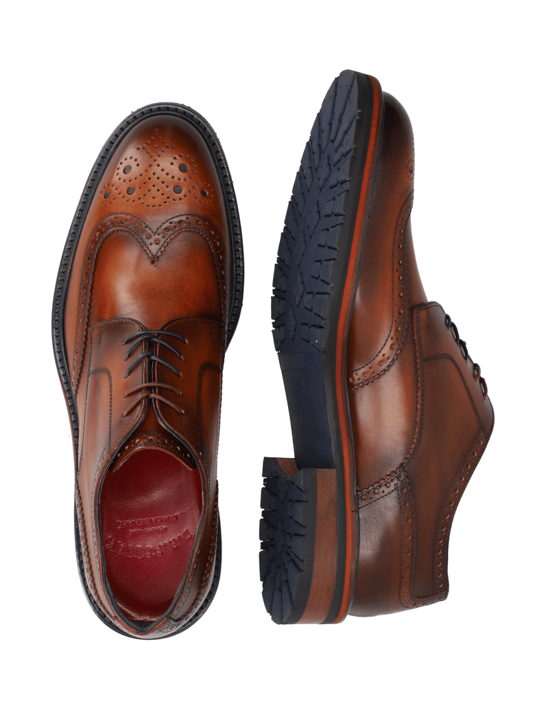 D.H.Pollak-Glattleder-Schnürer-elegant