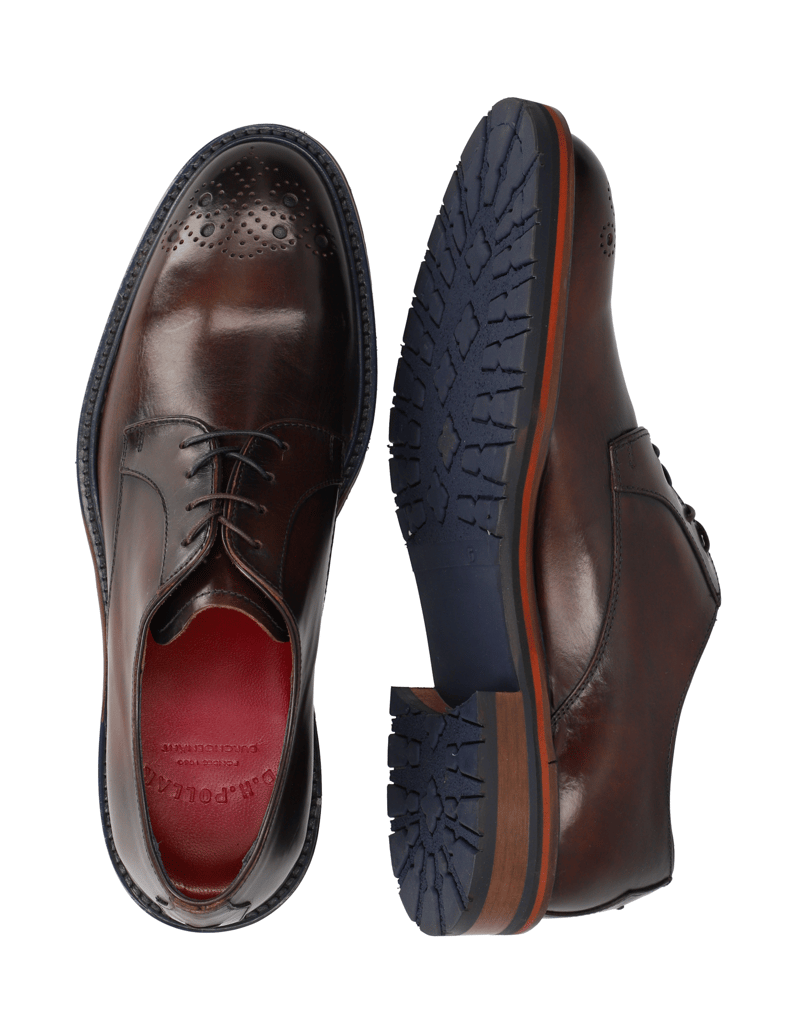 D.H.Pollak-Glattleder-Schnürer-elegant