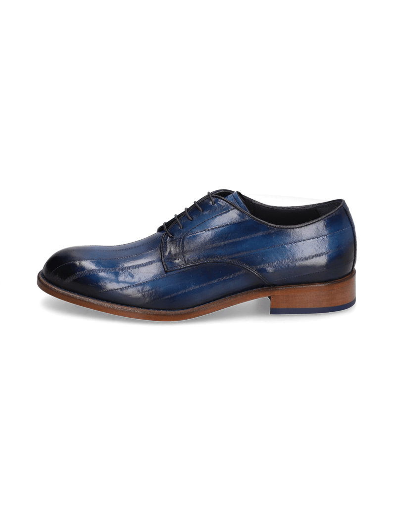 D.H.Pollak-Glattleder-Schnürer-elegant-blau