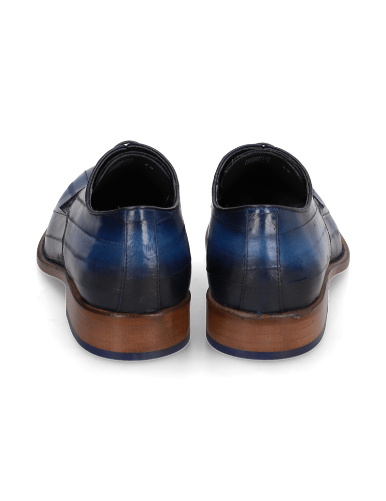 D.H.Pollak-Glattleder-Schnürer-elegant-blau