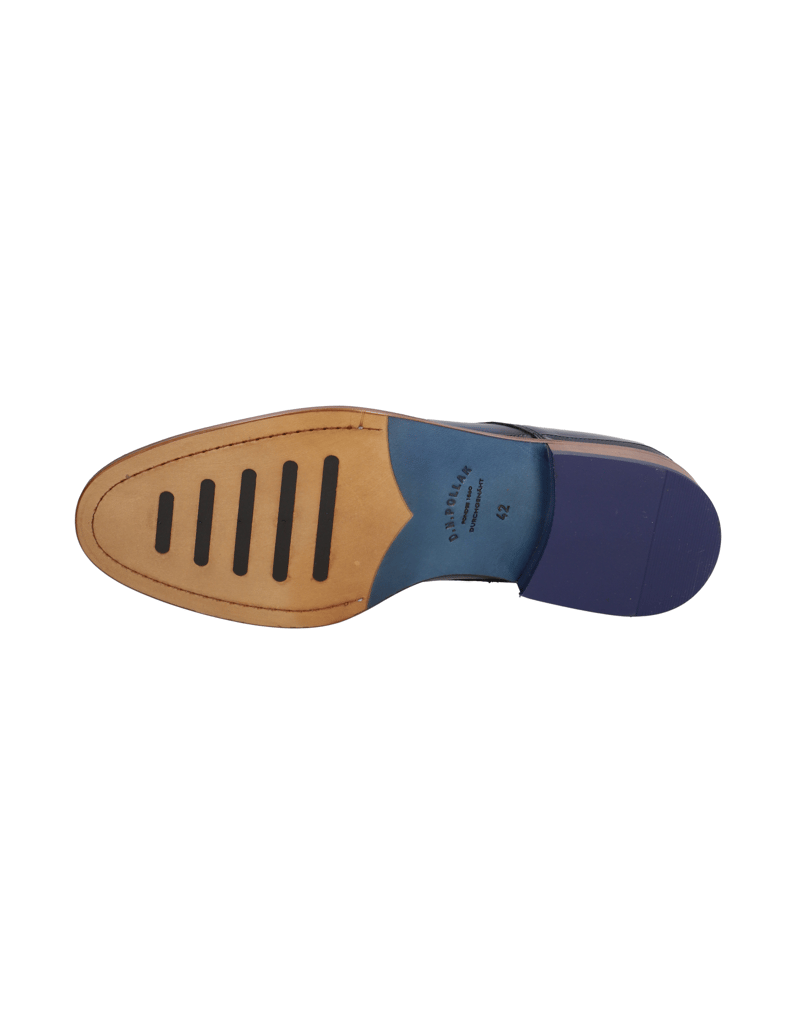 D.H.Pollak-Glattleder-Schnürer-elegant-blau