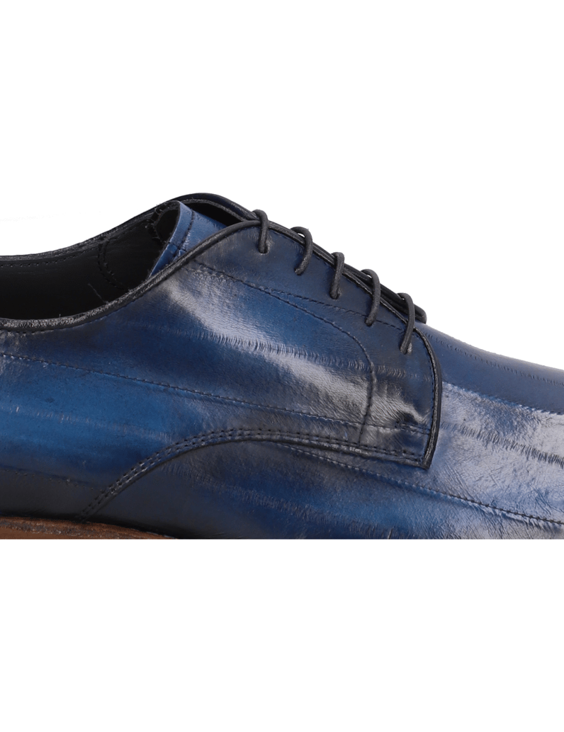 D.H.Pollak-Glattleder-Schnürer-elegant-blau