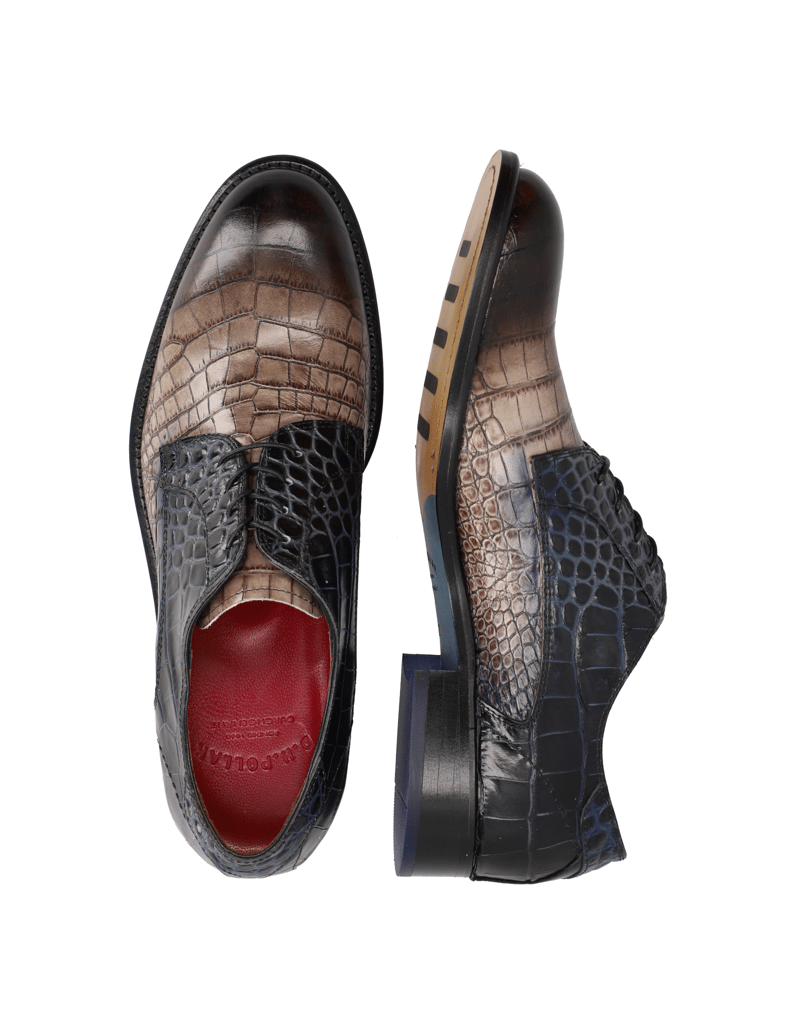 D.H.Pollak-Glattleder-Schnürer-elegant