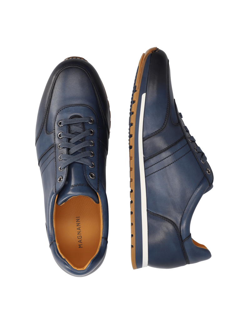 Magnanni-Glattleder-Schnürer-sportiv-braun