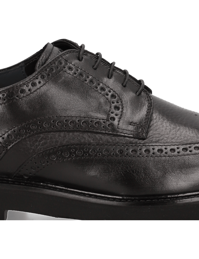 D.H.Pollak-kombinacija-usnja-čevlji-na-vezalke-črna