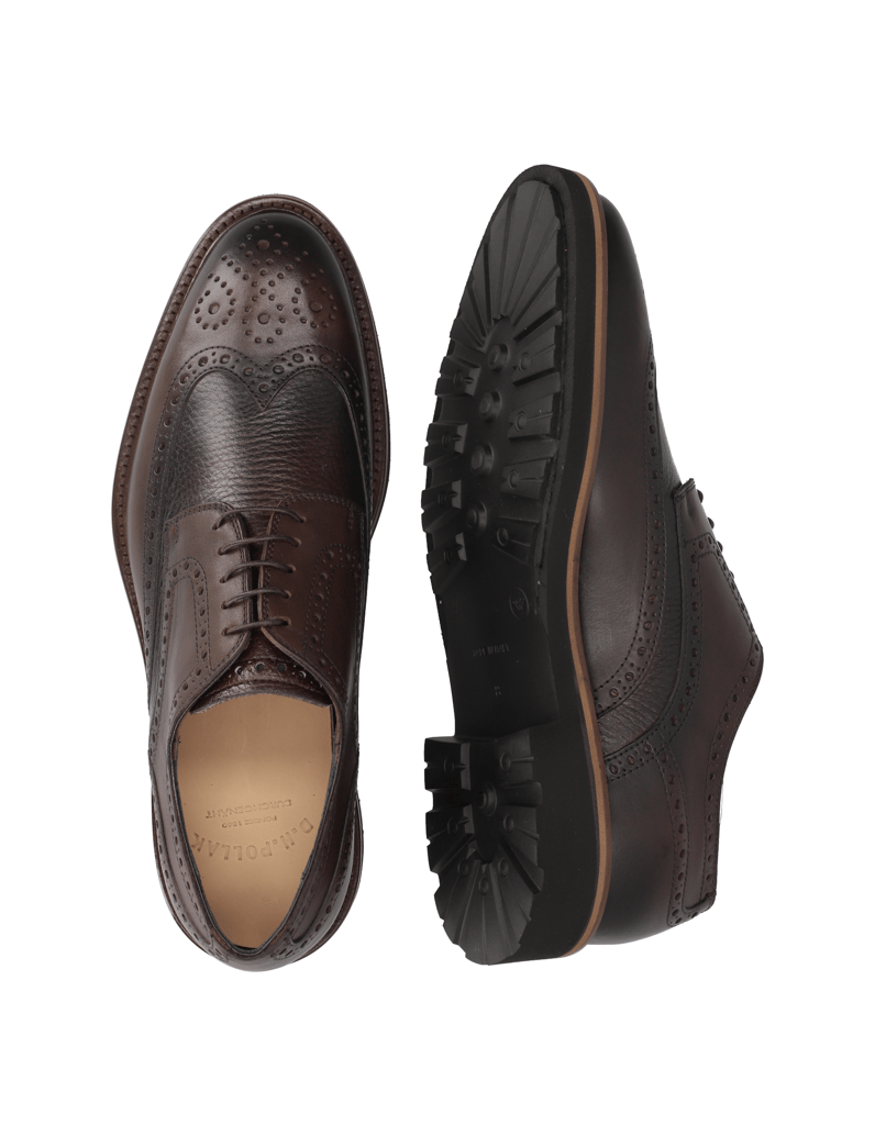 D.H.Pollak-kombinacija-usnja-čevlji-na-vezalke-črna