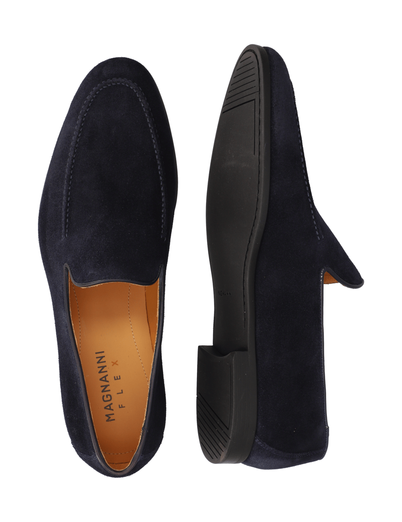 Magnanni-Veloursleder-Slipper-blau