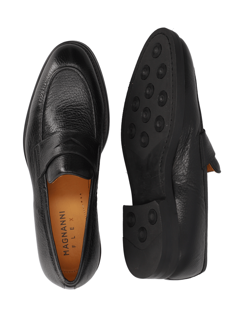 Magnanni-Glattleder-Slipper-Klassisch-schwarz