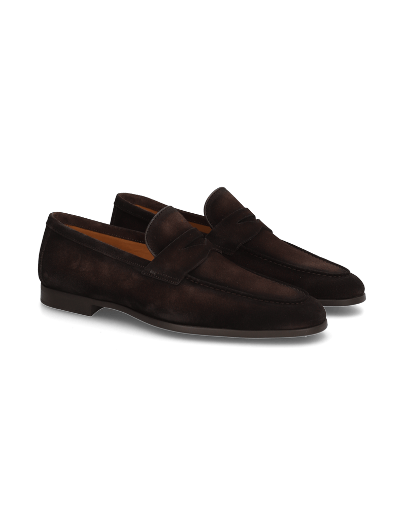 Magnanni-Veloursleder-Slipper-braun