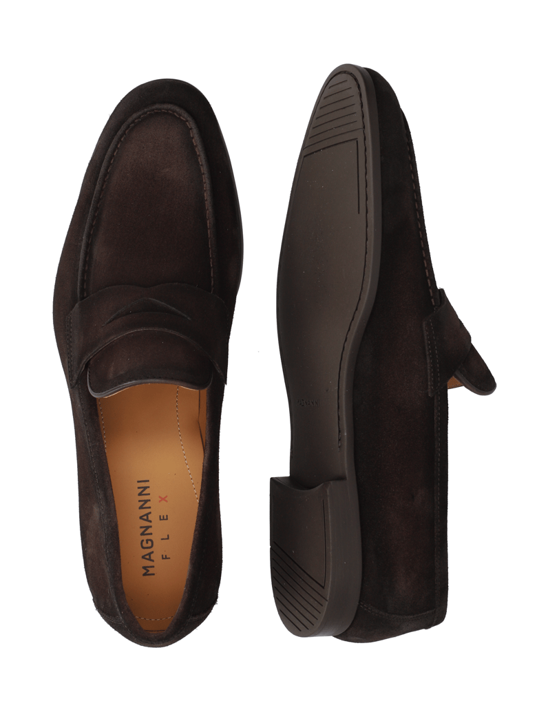 Magnanni-Veloursleder-Slipper-braun