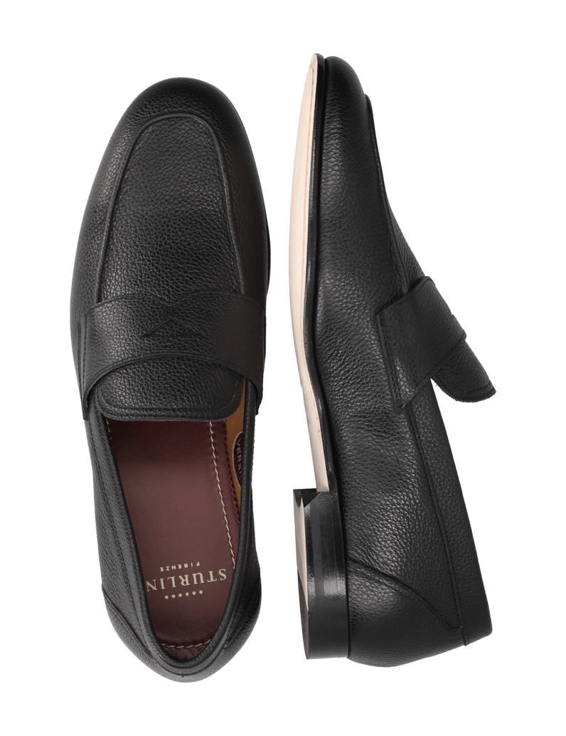 Rolando-Sturlini-Glattleder-Slipper-schwarz