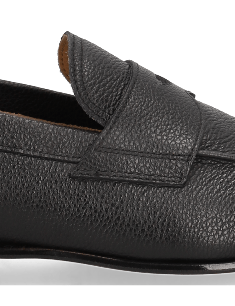 Rolando-Sturlini-Glattleder-Slipper-schwarz