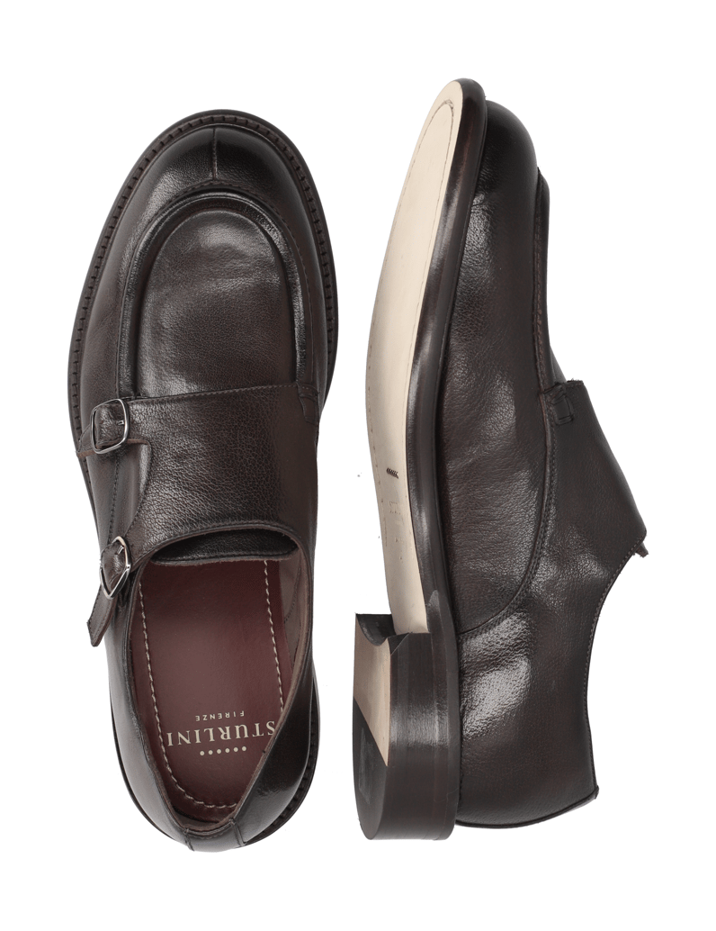 Rolando-Sturlini-Glattleder-Slipper-braun