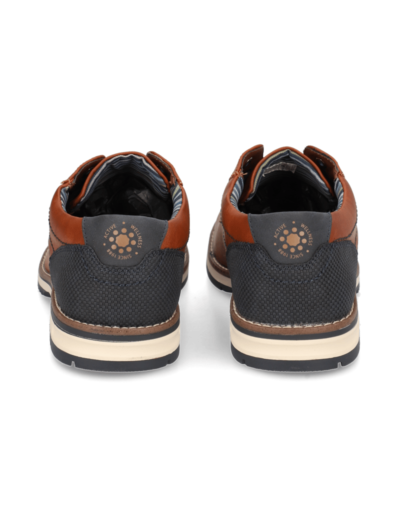 RELIFE-imitácia-kože-Elegantná-šnurovacia-koňaková