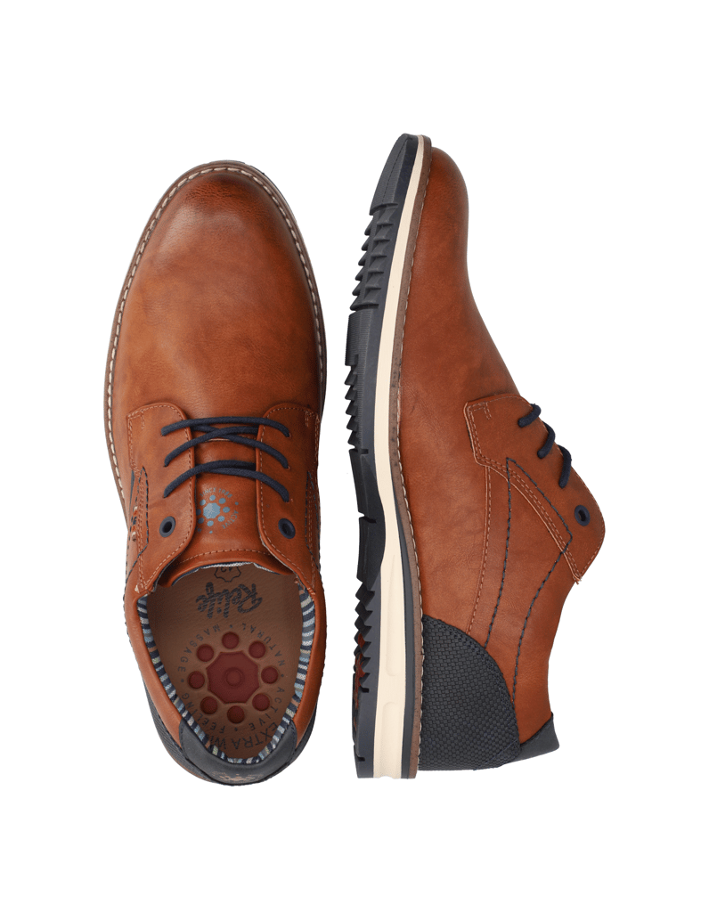 RELIFE-imitácia-kože-Elegantná-šnurovacia-koňaková