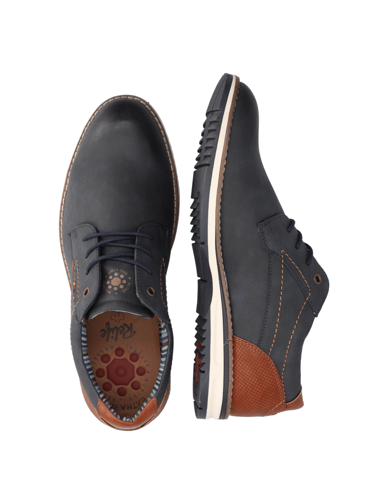 RELIFE-imitácia-kože-Elegantná-šnurovacia-koňaková