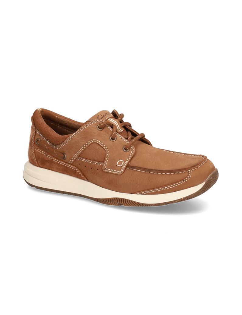 Clarks-Sailview-Lace-braun