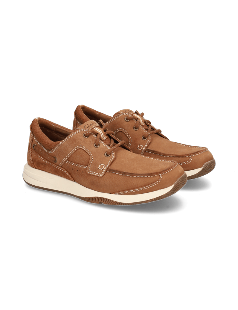 Clarks-Sailview-Lace-braun