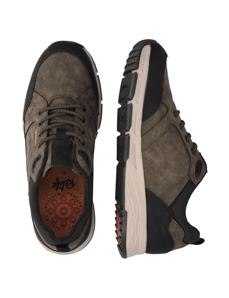 RELIFE-Lederimitat-Schnürer-sportiv-grau