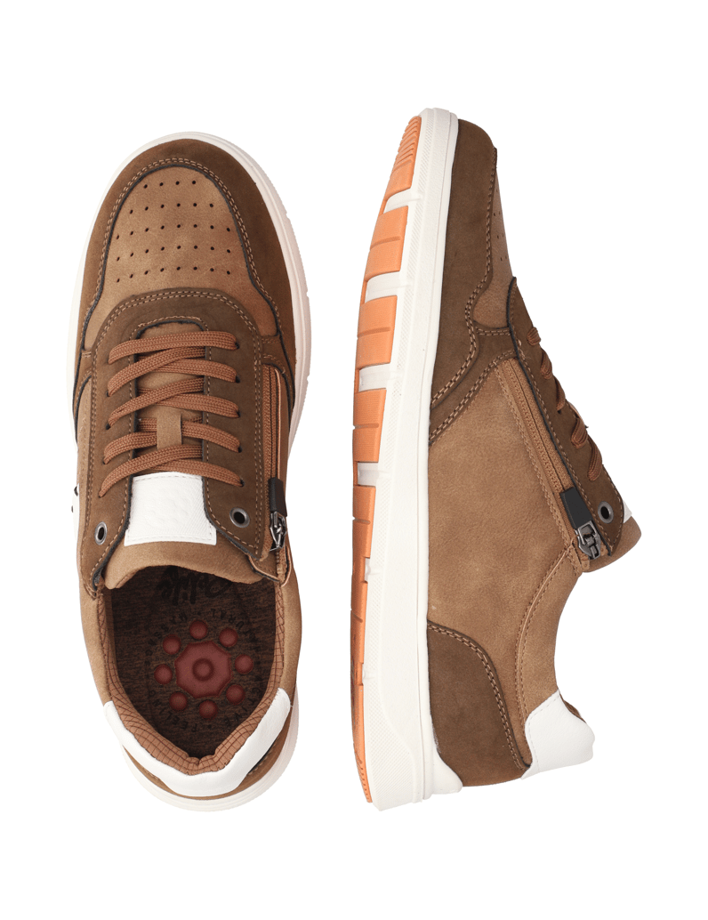 RELIFE-imitácia-kože-sportová-šnurovacia-obuv-koňaková