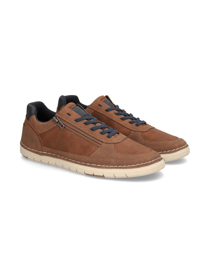 Master-Class-imitacija-usnja-športni-čevlji-na-vezalk-konjak