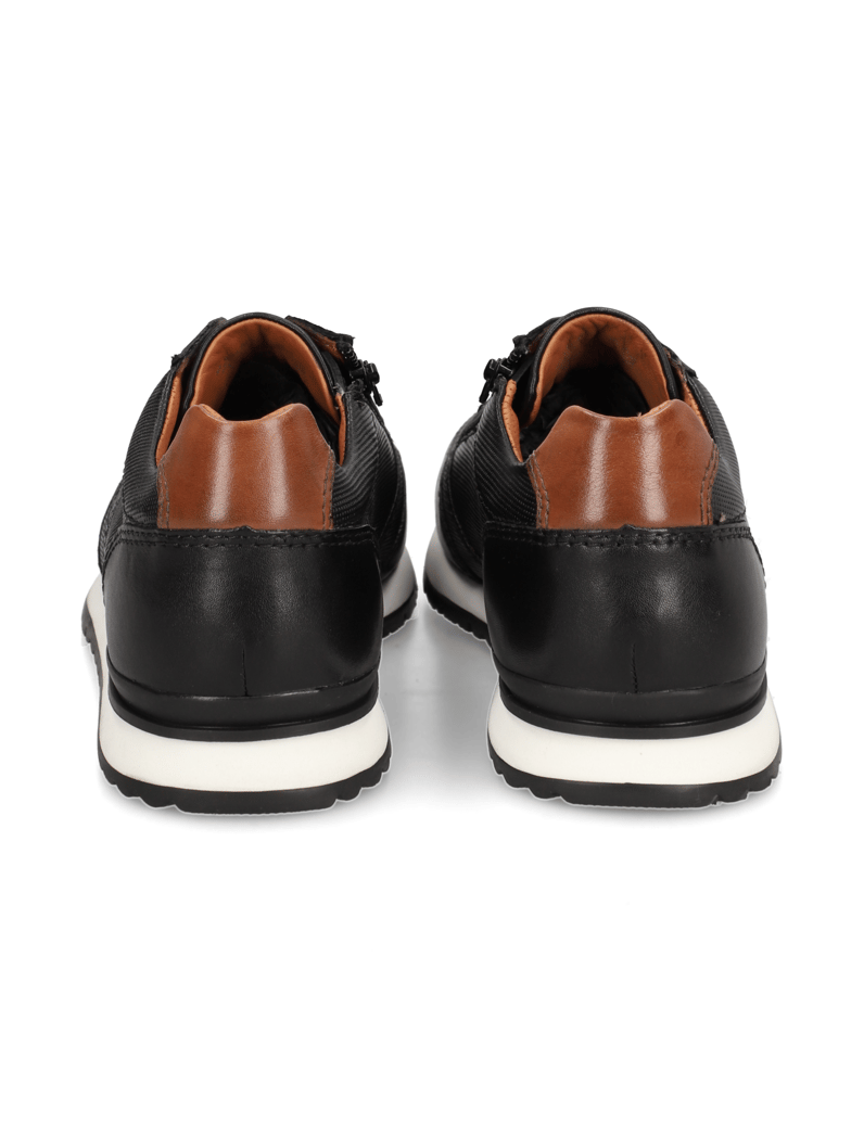 Salamander-gladko-usnje-športni-čevlji-na-vezalke-črna