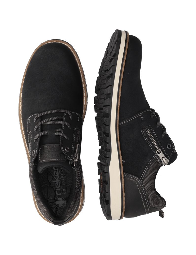 Rieker-sportová-šnurovacia-obuv-čierna